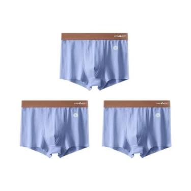 Imagem de Cuecas Boxer Esportivas Masculinas Tamanho Grande 3 Peças Sexy Modelo 