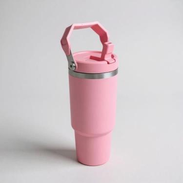 Imagem de Garrafa Térmica TR-028 900ML Com Bico Com Alça Flip Tumbl Aço Inoxidáv