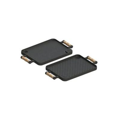 Imagem de Bifeteira Chapa Dupla Face Em Ferro Fundido 23x28 Cm