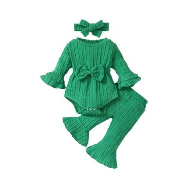 Imagem de Macacão Casual De Outono Inverno Para Menina Com Laço Frontal Em Camad