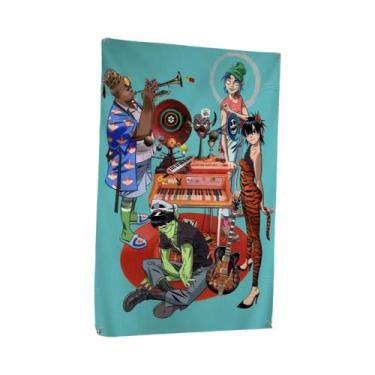 Imagem de Bandeira do gráfico do gorillaz Anime, Hip Hop, Arte, Decoração, Dormi