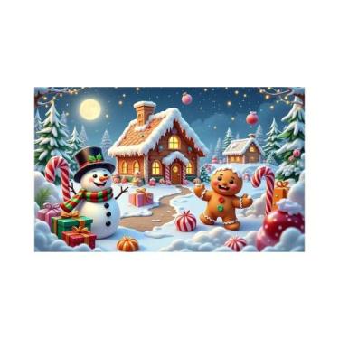 Imagem de Banner De Fundo Festivo De Feliz Natal Com Bengala Doce, Fio De Prata,