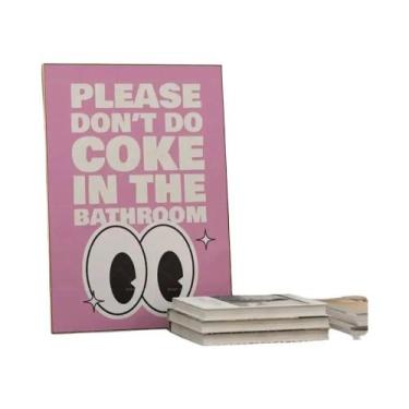 Imagem de Pintura Em Tela De Corações Animados Bege Estilo Retrô Sem Coca-Cola P