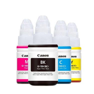 Imagem de Kit 4 Refil Tinta G3110 BK C Y M G4100 G3100 G-190