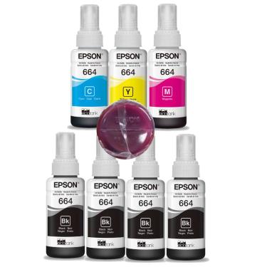 Imagem de Kit 7 Tintas Epson P/ T664 L365 L565 L375 L395 L380 L220