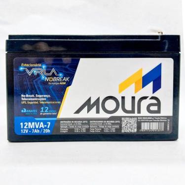 Imagem de Bateria Moura Selada Vrla 12V 7Ah Estacionaria 12Mva-7