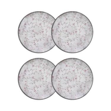 Imagem de Conjunto 4 Pratos Sobremesa 19cm Porcelana Floralis Tramontina