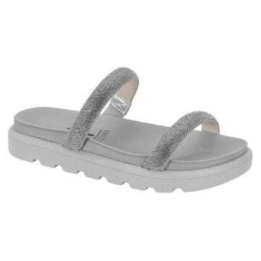 Imagem de Sandalia Papete Feminina Vizzano Duas Tiras Com Strass-Feminino