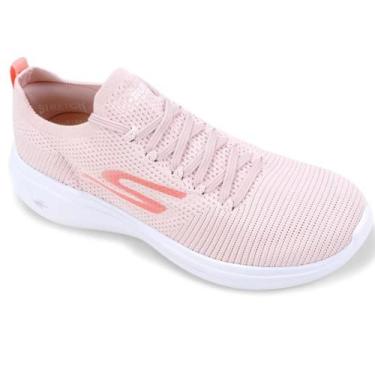 Imagem de Tênis Skechers Go Run Fast Brisk Day Ref: 128186 Feminino, 35, Rosa cl