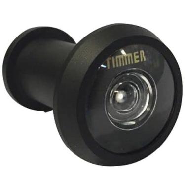 Imagem de Visor Olho Mágico Timmer Curto Preto Fosco 200º - 77794