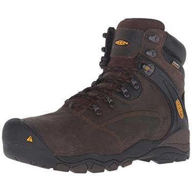 Imagem de Bota de trabalho masculina Keen Utility, Louisville, 15 cm, bico de a o, Cascade Brown, 7.5 Wide