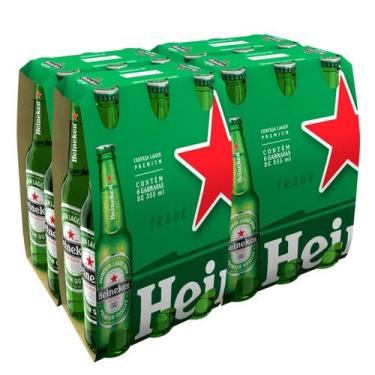 Imagem de Cerveja Heineken Long Neck 330ml Pack Com 24 Unidades - Cerpa
