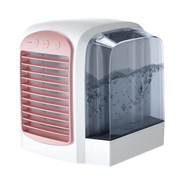 Imagem de Homoyoyo Mini Ventilador De Ar Condicionado Refrigerador De Ar Ventilador De Nebulização Do Umidificador Ventiladores De Mesa Ventilador Portátil Escritório Ventilador Pequeno Usb