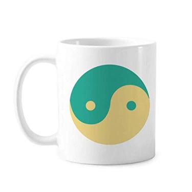 Imagem de Yin-Yang Taichi Caneca com padrão China cerâmica café porcelana xícara louça