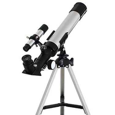 Imagem de Telescópio astronômico, telescópio 20-40X para adultos, crianças iniciantes, telescópio portátil de viagem com tripé ajustável e adaptador de telefone