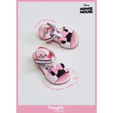 Imagem de Sandália Infantil Primeiros Passos Pampili Rosa Minnie Mouse  Disney