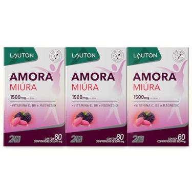 Imagem de Combo 3 Amora Miúra 1500mg por dose 60 comprimidos Lauton Nutrition