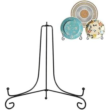 Imagem de OKJHFD 1 peça 4" - 12" suporte de exibição, suporte de placa Suporte de cavalete de ferro preto para foto, placa decorativa(12 inches)