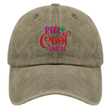 Imagem de Boné de beisebol Reel Cool Uncle Trucker Hat for Women Fashion Bordado Snapback, Pigmento cáqui, Tamanho Único