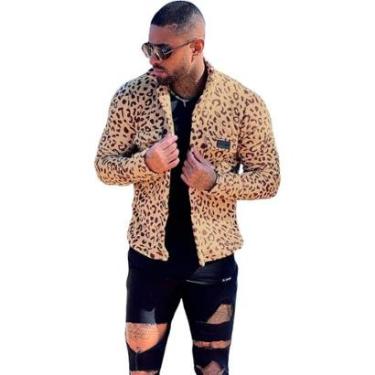 Imagem de Jaqueta De Pelinho Sherpa Animal Print Masculino Lacapa-Masculino