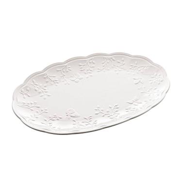 Imagem de Travessa de Porcelana New Bone Butterfly Flower 31cm - Lyor