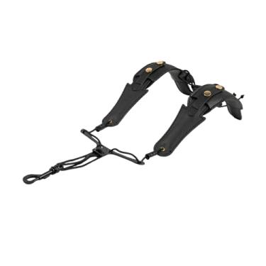 Imagem de Fancyes Alça de ombro para saxofone, alça de ombro para sax, confortável, suporte de arnês para saxofone alto tenor barítono