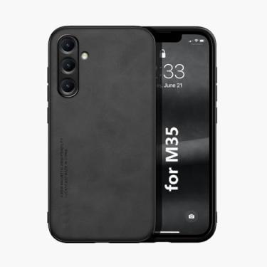 Imagem de Kepuch Silklike Capa para Samsung Galaxy M35 - Case Placa de Metal Embutida para Samsung Galaxy M35 - Preto