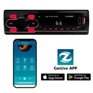 Imagem de som automotivo c controle bluetooth aparelho mp3 player Espelhamento C