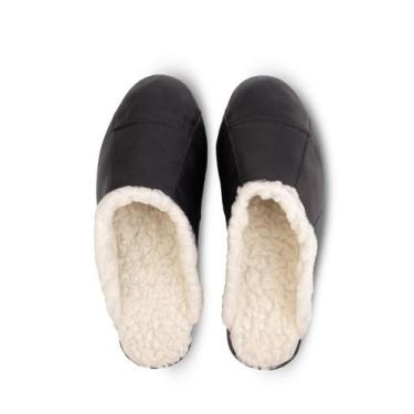 Imagem de Chinelo pantufa em couro unissex forrada com pelo 6101 - Enluaze, 37, 