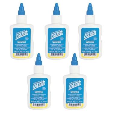 Imagem de Kit 05 Cola Branca Escolar 40G Colapel - Maripel