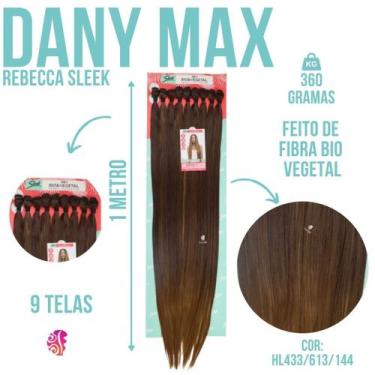 Imagem de Cabelo Liso Bio Fibra / Vegetal Dany Max - Sleek - 1 Metro 360Gr -Sem 