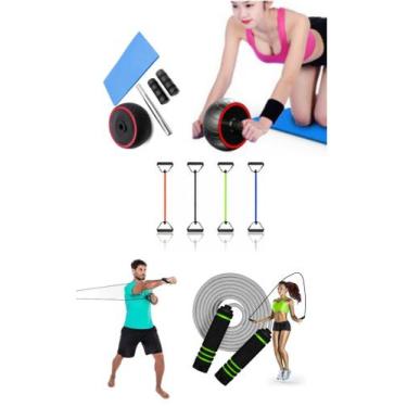 Imagem de KIT COMPLETO 3 ITENS PARA VOCÊ FITNESS ACADENIA MALHAÇÃO AEROBICO exer