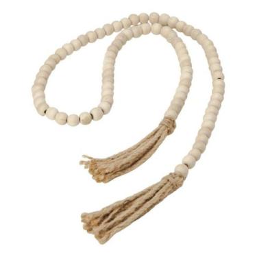 Imagem de Colar de Mesa Decorativo em Madeira Decoração Aparador Sala - Mart