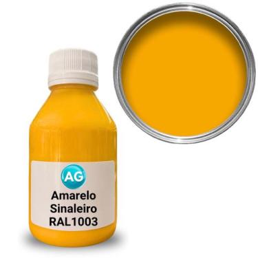 Imagem de Cor Sólida Amarelo Sinaleiro  AG - RAL1003 - Resinas ag, 50G