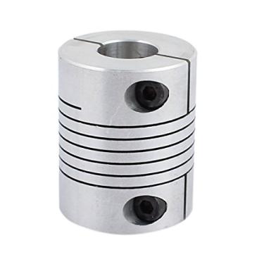 Imagem de (L40xD32mm, 14x14mm) - sourcingmap 14mm to 14mm Shaft Coupling 40mm Length 32mm Diameter Stepper Motor Coupler Aluminium Alloy Joint Connector for 3D Printer CNC Machine DIY Encoder