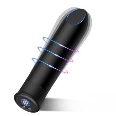 Imagem de Vibrador da bala com ponta angular para a estimulação clitoral da precisão, vibração recarregável discreta do batom com 10 modos da vibração