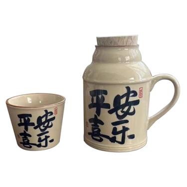 Imagem de Copo Infusor De Chá Para Escritório Com Tampa, Conjunto De Bule De Chá Chinês Para Cozinha, Copo De Caneca De Cerâmica Robusto E Confiável(Style1)