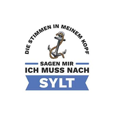 Imagem de Sylt Notizbuch: Die Stimmen in meinem Kopf sagen - Ich Muss Nur Nach Sylt Reise / 6x9 Zoll / 120 linierte Seiten