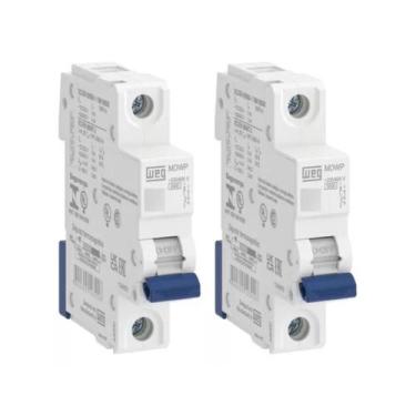 Imagem de Kit 2 unidades - weg disjuntor monopolar 63a curva c c63 mini din 5ka 