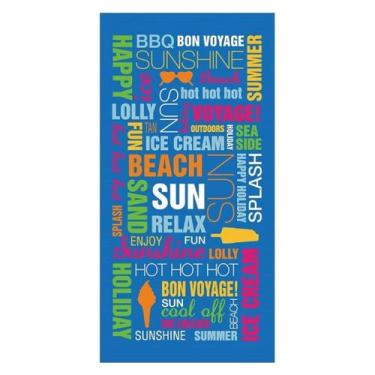 Imagem de Toalha De Praia Banho Piscina Aveludada 140x70cm Várias Estampas - Roz
