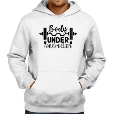 Imagem de Moletom Body Under Construction - Foca na Moda, Branco, GG