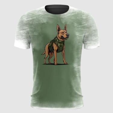 Imagem de Camiseta Cão Soldado Exército - FABRIQUETA, GG