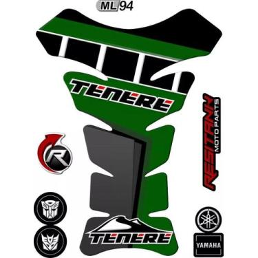 Imagem de Protetor De Tanque Tank Pad Teneré Verde Resinado - Resitank