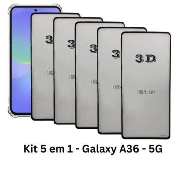Imagem de 5UN Película Frontal de Vidro Protetora 3D Para Samsung Galaxy  A36 5G