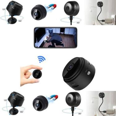 Imagem de Mini Câmera Espiã Wifi Hd 1080p Babá Escondida - Home Goods