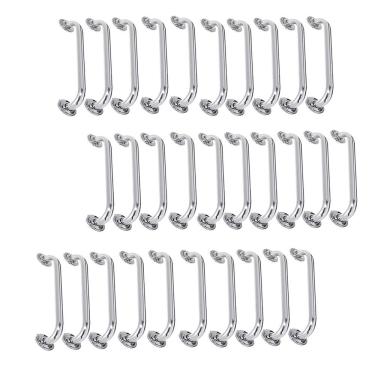 Imagem de Alça De Apoio 50cm Barra Inox Kit 30 Unidades Banheiro Corrimao Acessibilidade