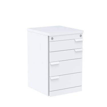 Imagem de Gaveteiro Volante 04 Gavetas Corporativa Para 2 Pessoas Branco