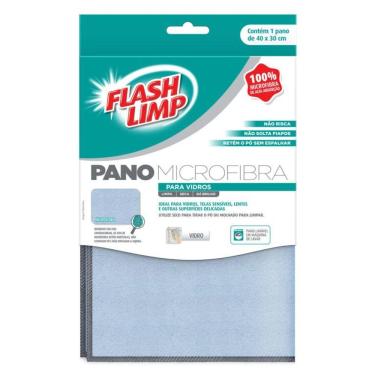 Imagem de Pano Microfibra Para Vidro Flashlimp - Flp6698