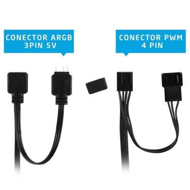 Imagem de Cooler Gamer Evus F12d-argb Double Ring