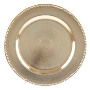 Imagem de Sousplat De Plástico Wolff Mesa - 25 Cm Dourado